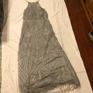 Floor length bridesmaid dress